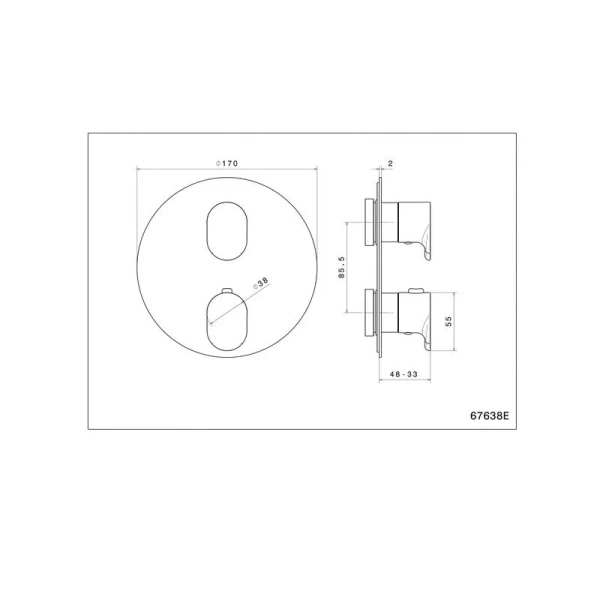 Смеситель для душа Kerama Marazzi Ole золотой атласный - фото 2