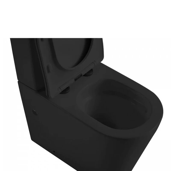 Унитаз компакт Abber BEQUEM черный матовый, черные - фото 10