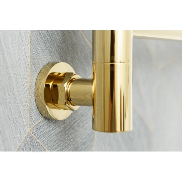 Полотенцесушитель водяной Сунержа Богема+ 50х60 см золото, лесенка, вертикальные - фото 4