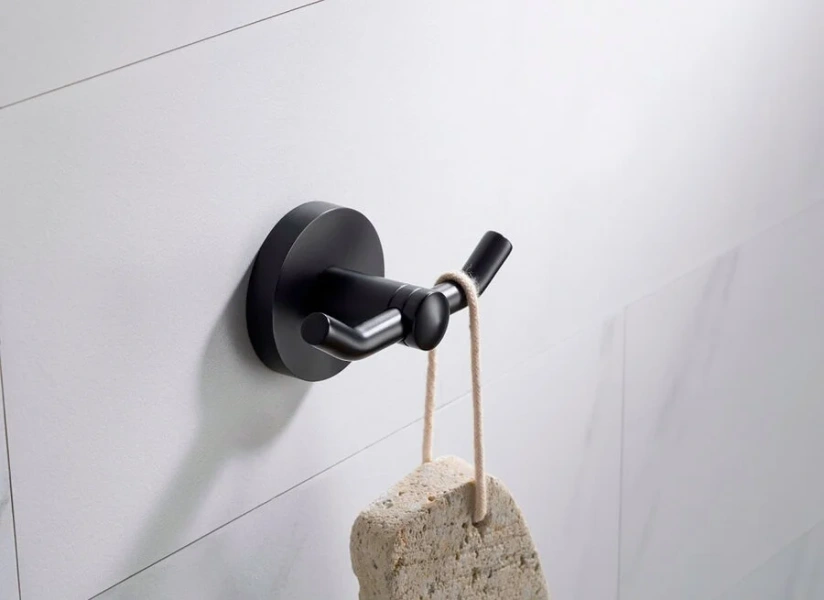 Крючок для ванной Timo Saona черный - фото 3