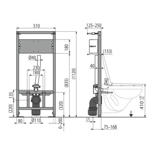 Инсталляция для унитаза Alcaplast для сенсорного устройства - фото 2