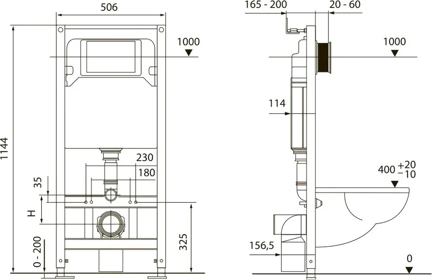 Инсталляция для унитаза Tece TECEspring с кнопкой черная матовая - фото 4