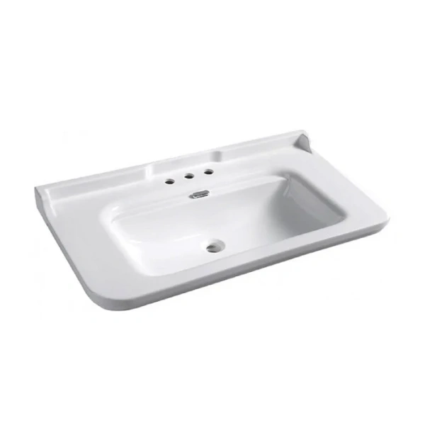 Раковина Kerasan Waldorf 120 см c 3 отверстиями под смеситель - фото 1