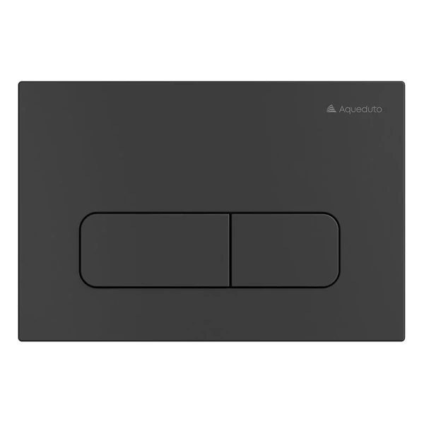 Клавиша смыва Aqueduto FORMA черная матовая - фото 1
