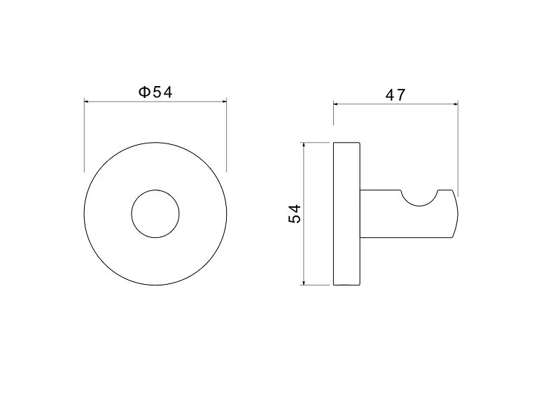 Крючок для ванной Акватек Оберон золото шлифованное - фото 2