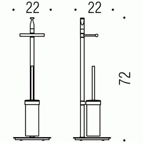 Стойка для ванной Colombo Planets латунь - фото 3