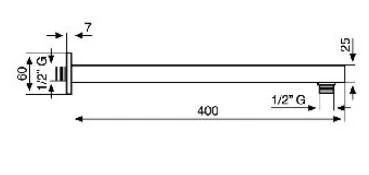 Кронштейн для верхнего душа Emmevi CRC00728 - фото 2