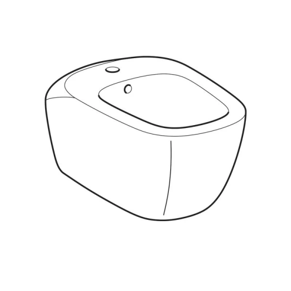 Биде подвесное Geberit Citterio белое, белые - фото 5