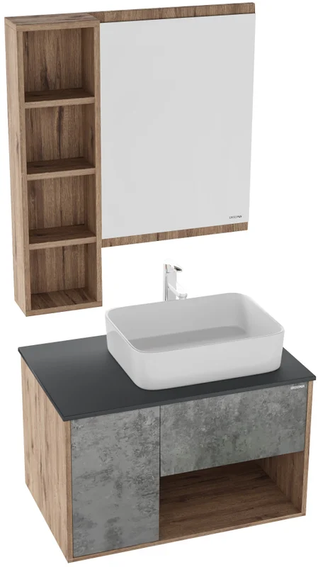 Зеркало Grossman Бруно 55 см веллингтон, в светло-коричневой раме - фото 5