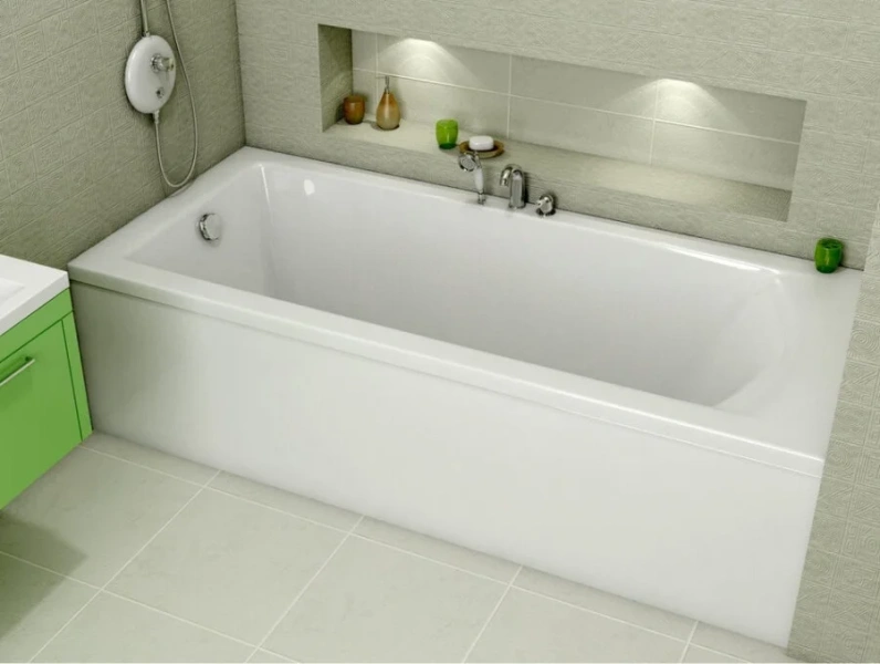 Ванна акриловая Vayer Savero Гл000011565 160 x 75 см, белая, без гидромассажа - фото 6