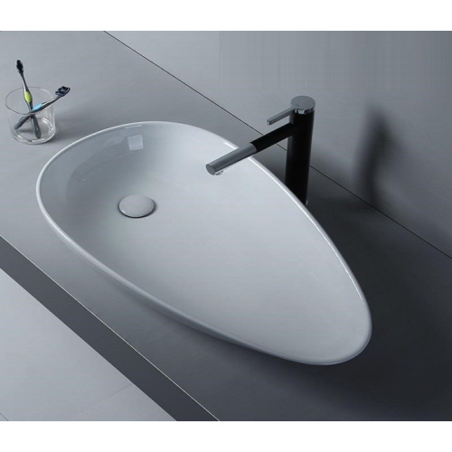 Раковина Ceramalux N 76 см белая - фото 4