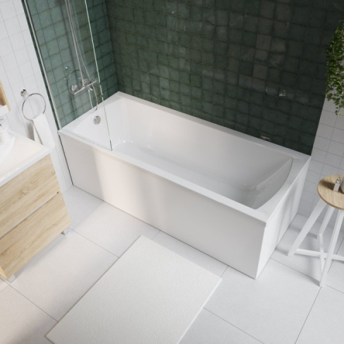 Ванна акриловая 1Marka Modern 175х70 см прямоугольная, белые - фото 8