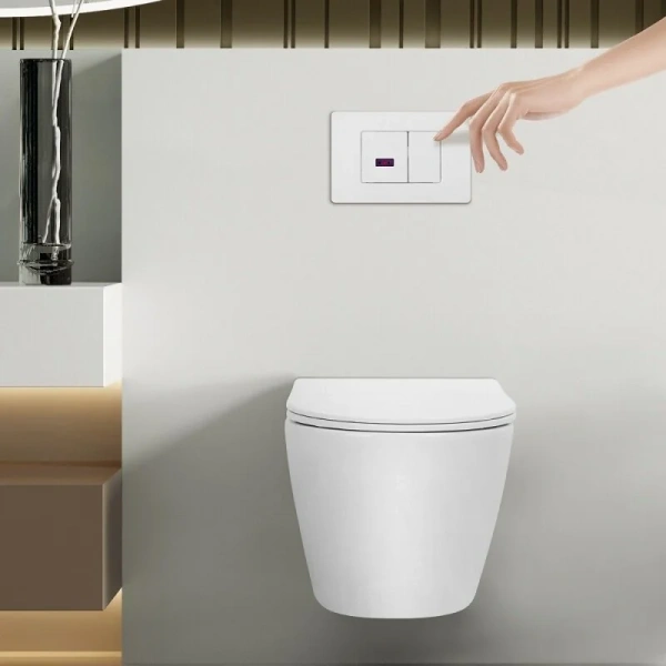 Клавиша смыва Abber белая матовая - фото 3