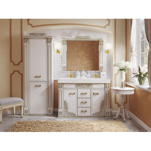 Шкаф-пенал, петли слева, Misty Барокко Л-Бар05060 index_1 - фото 3