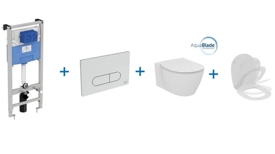 Унитаз с инсталляцией Ideal Standard Prosys Connect с механической панелью смыва - фото 2