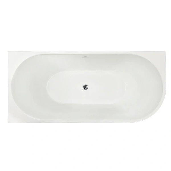 Ванна акриловая Royal Bath Riva RB610310L-CH/RB610310R-CH, 150 x 75 см, левая/правая, цвет белый, без гидромассажа - фото 6