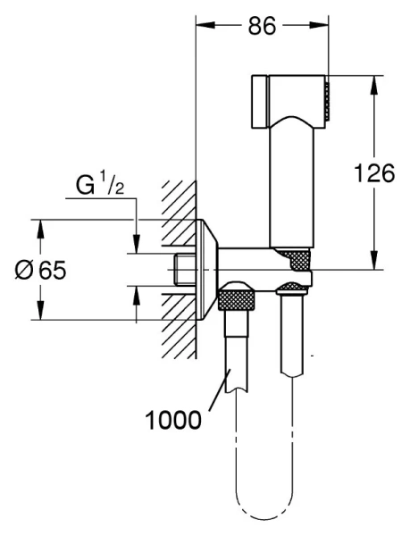 Гигиенический душ GROHE Sena 26329000 - фото 2