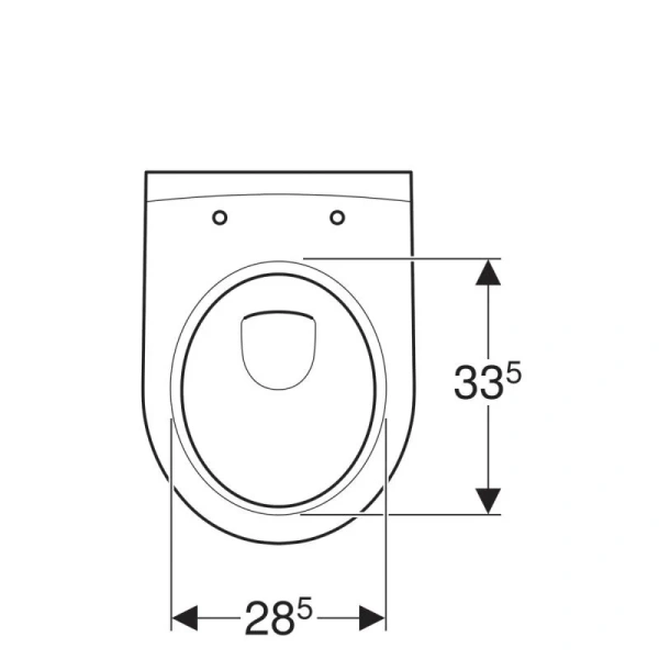 Унитаз подвесной Geberit iCon 204070000, круглой формы - фото 8