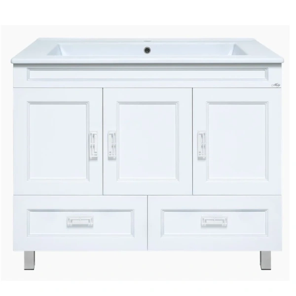 Тумба с раковиной напольная Misty Дива 105 см с двумя ящиками