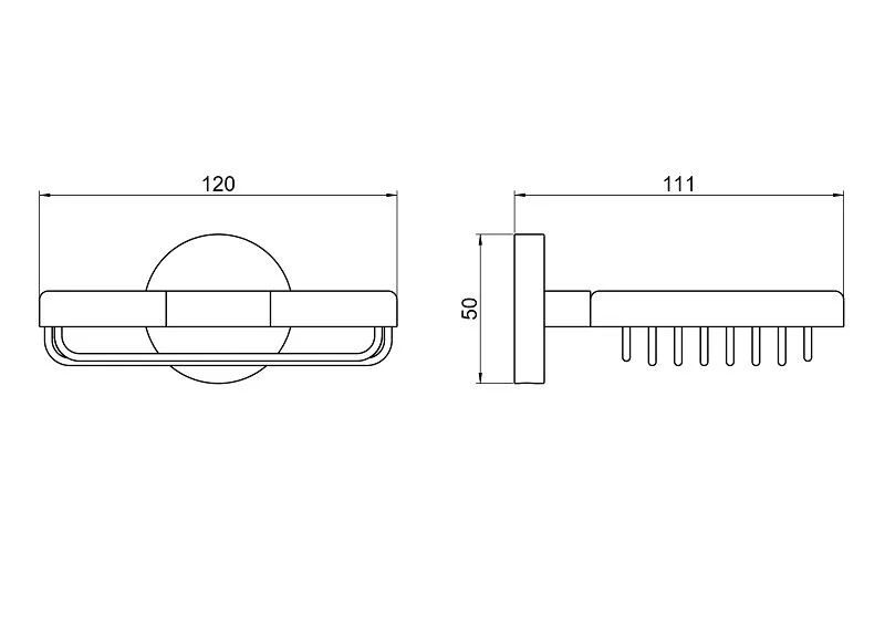 Мыльница Акватек Бетта хром - фото 4