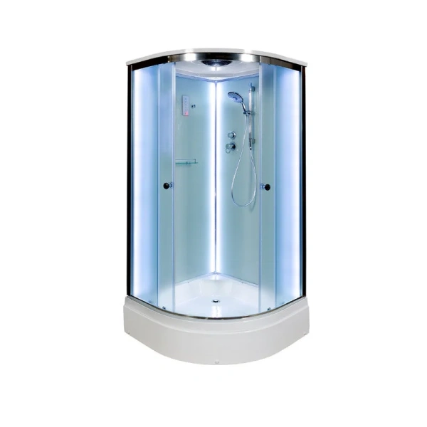 Душевая кабина Deto D 90x90 см с led подсветкой - фото 1