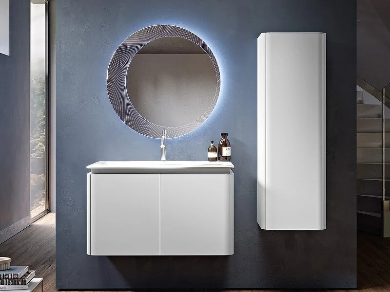 Тумба с раковиной подвесная Cezares Stylus 5522 94 см с четырьмя выдвижными ящиками, белая, серая, черная, другие - фото 6