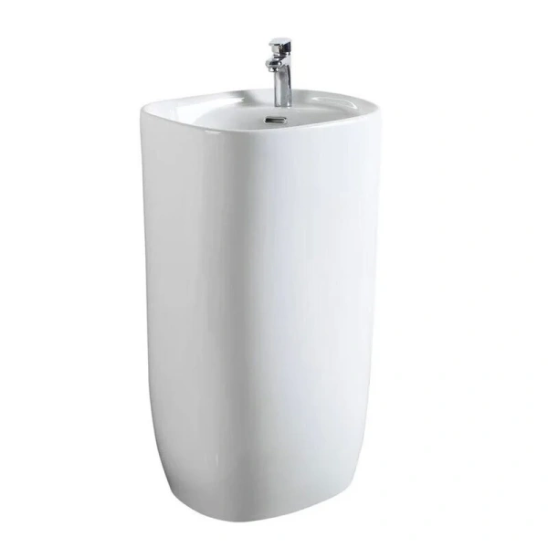 Раковина напольная Vincea 50 см белая - фото 1