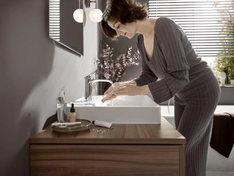 Смеситель для раковины Hansgrohe Vivenis хром, однорычажные, двухрычажные - фото 7