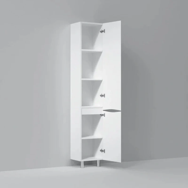 Шкаф-пенал напольный Am.Pm Like 35 см правый белый глянец, современные, hi-tech - фото 5