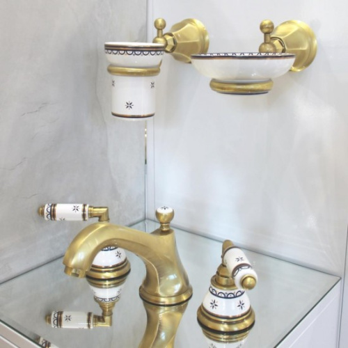 Смеситель для раковины, бронза, Nicolazzi Teide Full Ceramics, для раковины - фото 2