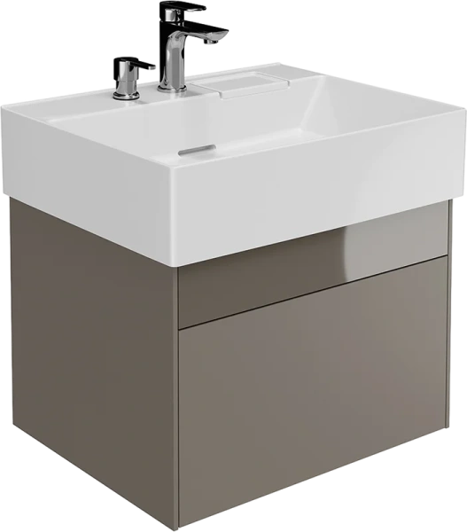 Тумба под раковину подвесная Kerama Marazzi Logica 60 см песчаная - фото 2