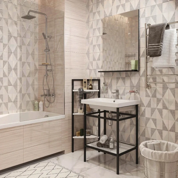 Ванна акриловая Diwo Ярославль 160 x 70 см, с каркасом, цвет белый, 333192/333202, приставные, встраиваемые - фото 7