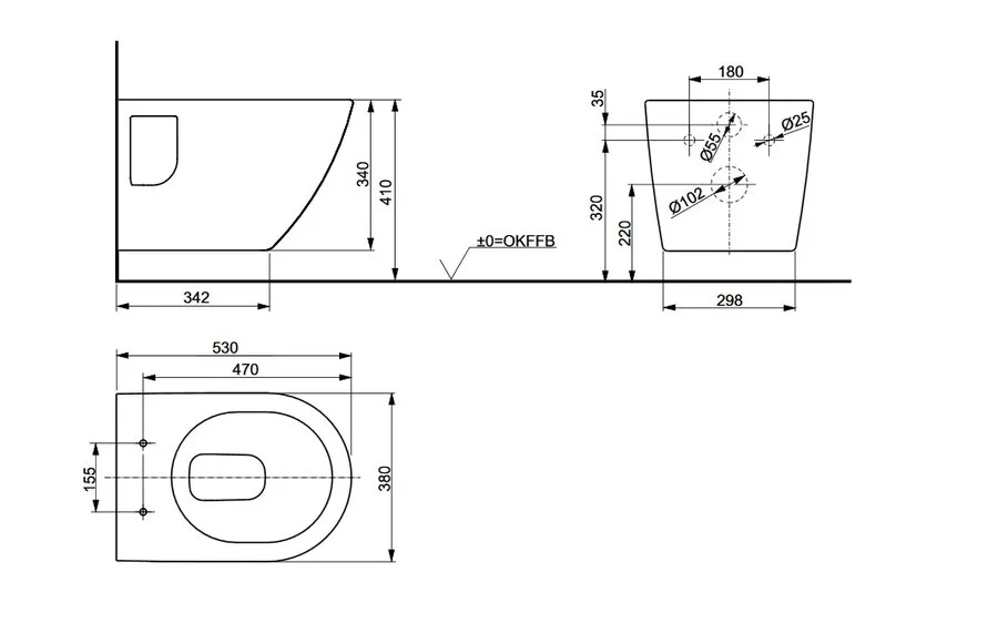 Унитаз подвесной TOTO NC, подвесные - фото 2
