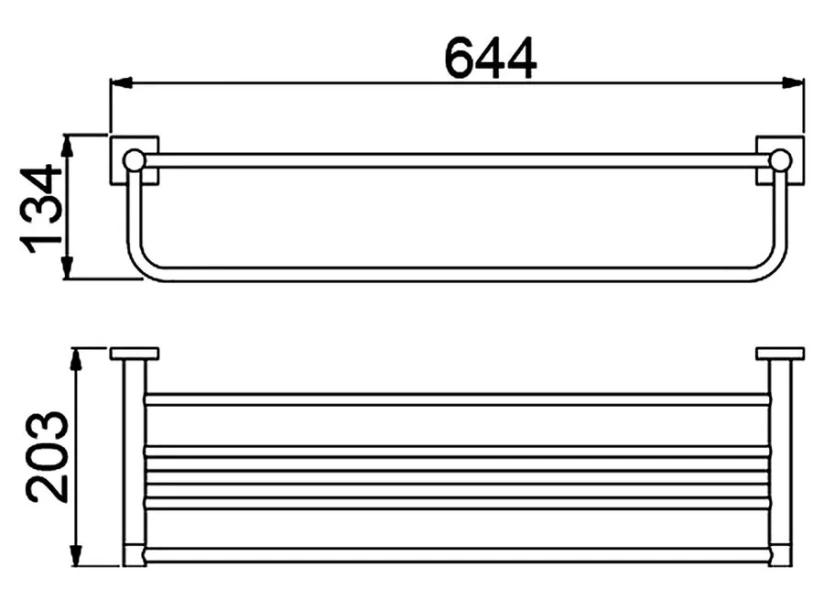 Полотенцедержатель черный Timo Selene 12058/03, современные, hi-tech - фото 2