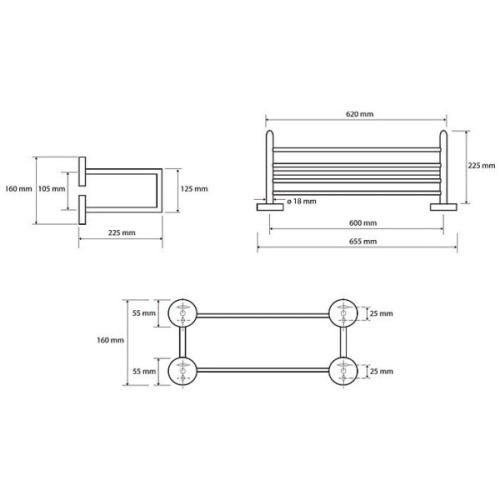 Полотенцедержатель Bemeta Omega хром - фото 2