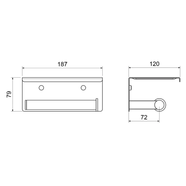 Бумагодержатель Timo Luiro золото матовое - фото 2