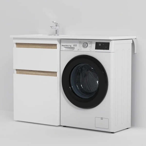 Тумба с раковиной напольная AM.PM X-Joy 60 см с двумя ящиками M85AFSX0602WG