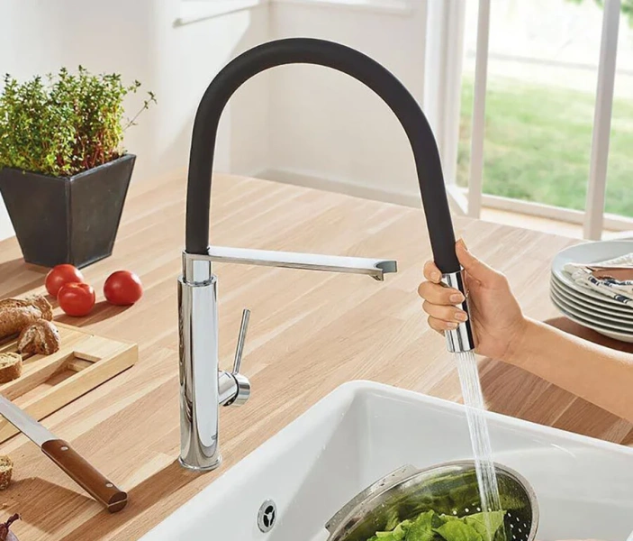 Смеситель для кухни Grohe Concetto хром, высокие, из латуни, округлая форма - фото 5