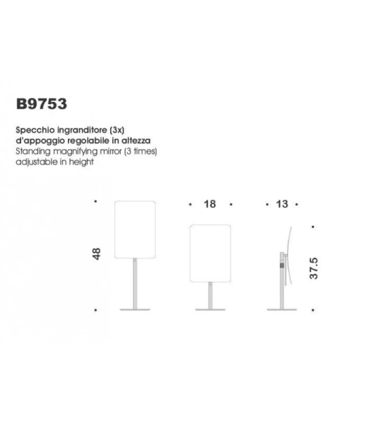 Зеркало Colombo Specchi Ingranditori 18 см настольное - фото 2