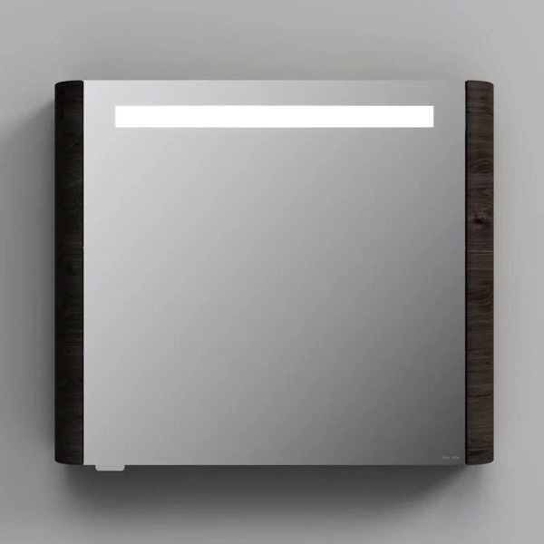Зеркальный шкаф с подсветкой Am.Pm Sensation 80 см табачный дуб, темно-коричневые - фото 6