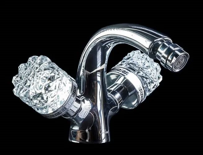 Смеситель для биде Boheme Crystal двухвентильный - фото 1