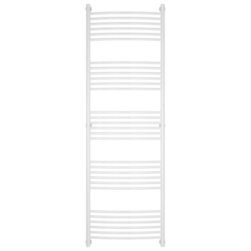 Полотенцесушитель водяной, цвет белый перемычка выгнутая Богема+ 1900х600, с нижним подключением - фото 2