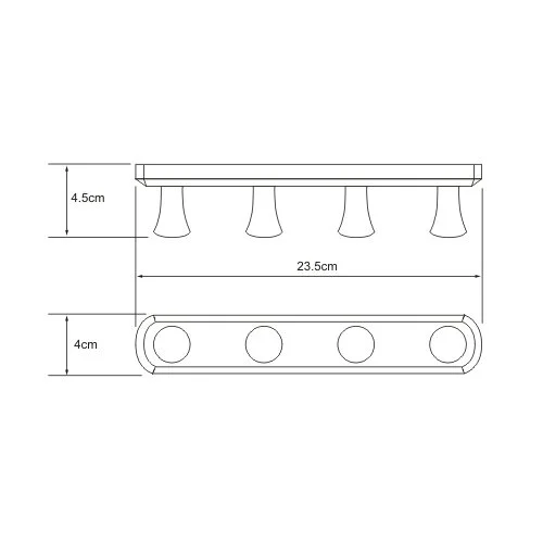 Крючок для ванной WasserKRAFT светлая бронза, современные, hi-tech - фото 2