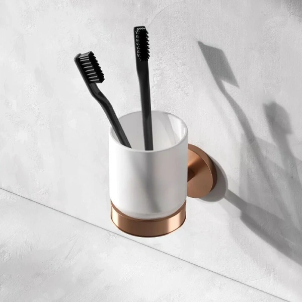 Стакан для ванной Am.Pm X-Joy розовое золото - фото 4