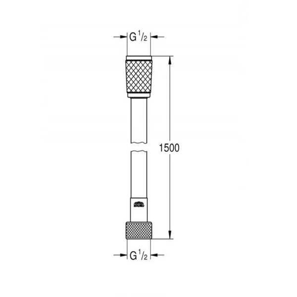 Шланг для душа Grohe Relexaflex хром - фото 2