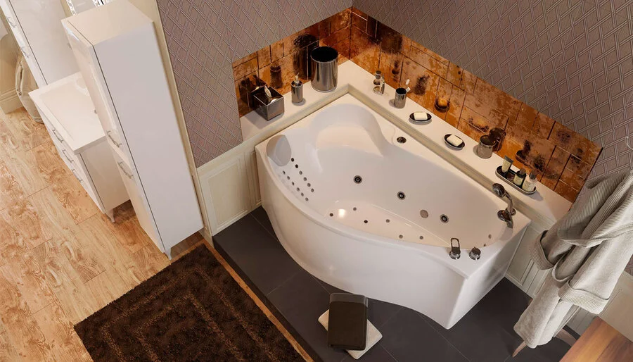 Ванна акриловая 1MarKa Gracia, 150 x 94 см, асимметричная, цвет белый, левая/правая, без гидромассажа - фото 5