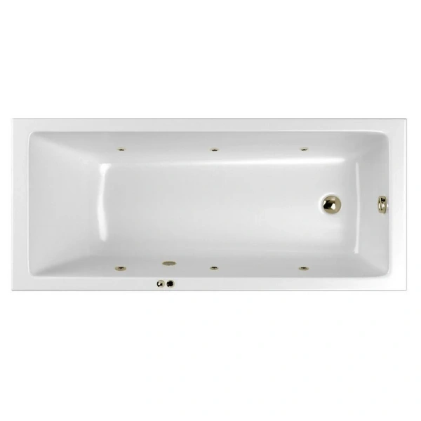 Ванна гидромассажная Whitecross Wave Slim Soft, 170 х 70 см, белая/бронза, 0111.170070.100.SOFT.BR - фото 1