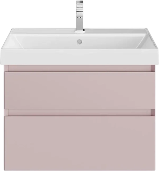 Тумба под раковину подвесная Kerama Marazzi Cubo 70 см мальва, в наличии - фото 2