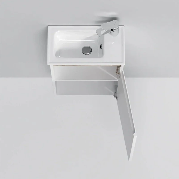 Тумба с раковиной подвесная Am.Pm X-Joy M85AFHX0451WG 45 см с дверцей index_1 - фото 10