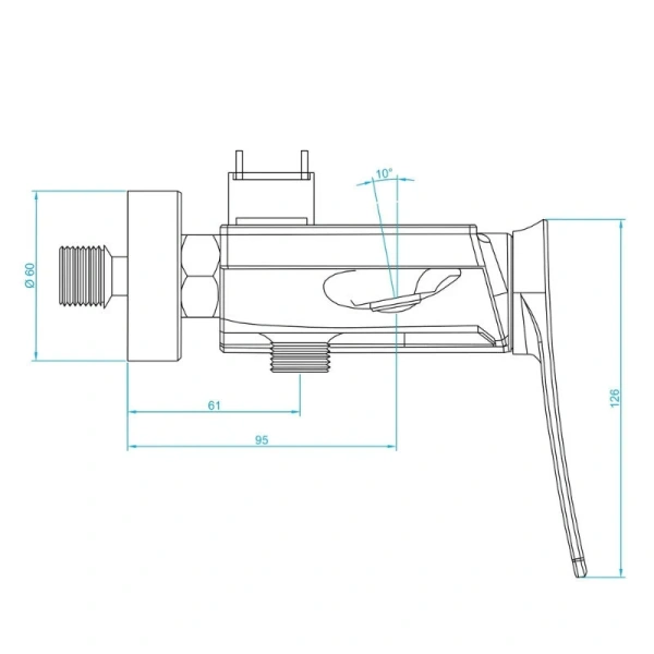 Душевая стойка RGW Shower Panels SP-33 51140133-0 встроенный излив - фото 4